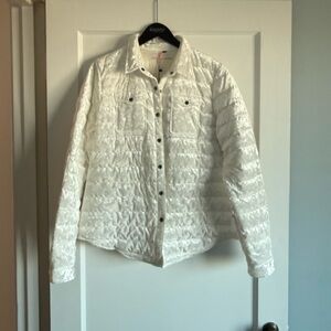 Women's White Quilted Jacket